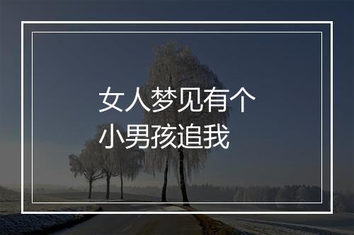 女人梦见有个小男孩追我