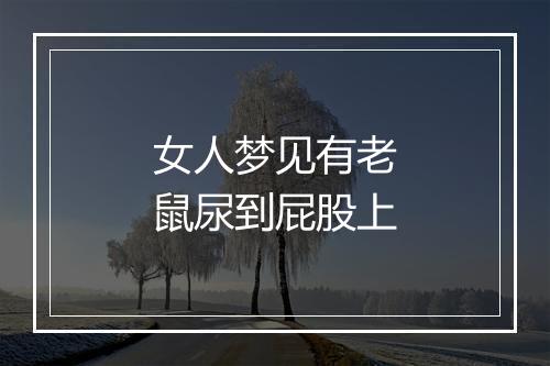 女人梦见有老鼠尿到屁股上