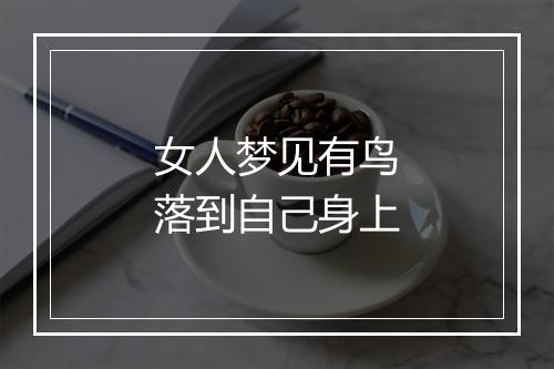 女人梦见有鸟落到自己身上