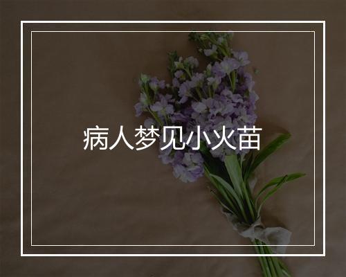 病人梦见小火苗