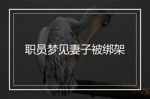 职员梦见妻子被绑架