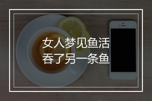 女人梦见鱼活吞了另一条鱼