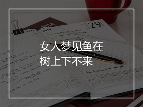 女人梦见鱼在树上下不来