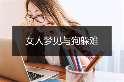 女人梦见与狗躲难