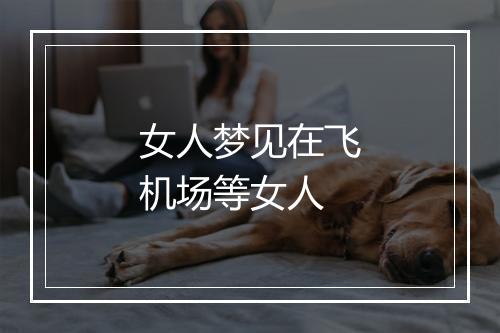 女人梦见在飞机场等女人