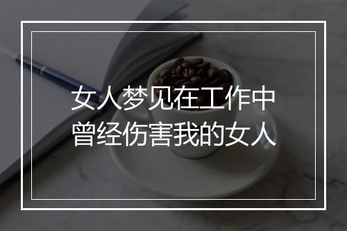 女人梦见在工作中曾经伤害我的女人