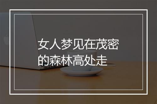 女人梦见在茂密的森林高处走