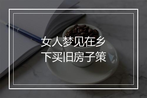 女人梦见在乡下买旧房子策