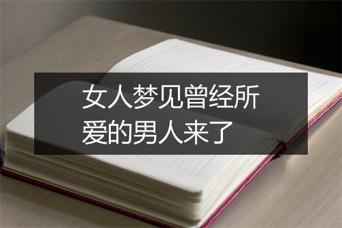 女人梦见曾经所爱的男人来了