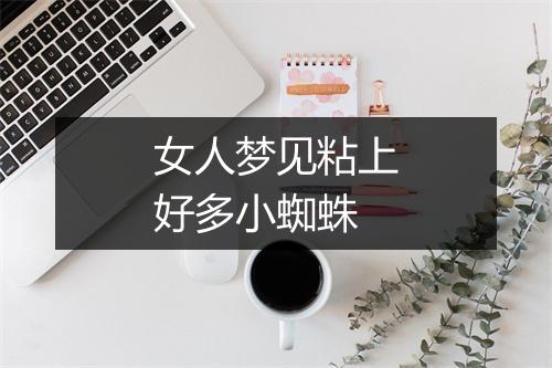 女人梦见粘上好多小蜘蛛