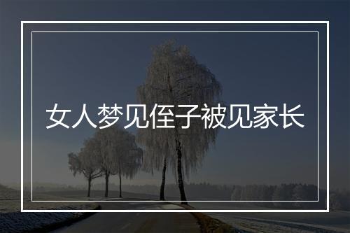 女人梦见侄子被见家长