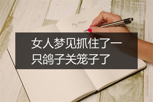 女人梦见抓住了一只鸽子关笼子了