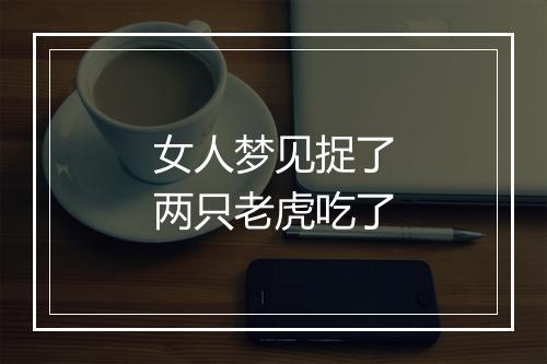 女人梦见捉了两只老虎吃了