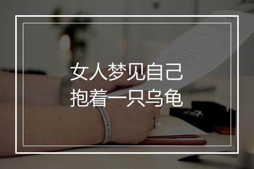 女人梦见自己抱着一只乌龟