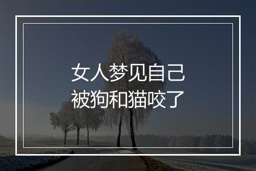 女人梦见自己被狗和猫咬了