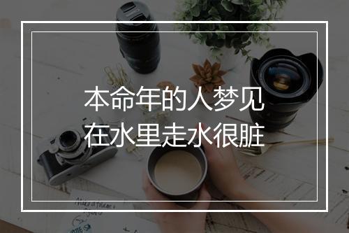 本命年的人梦见在水里走水很脏