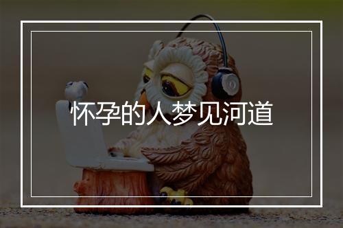 怀孕的人梦见河道