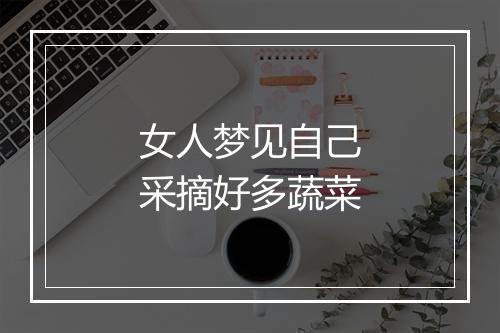 女人梦见自己采摘好多蔬菜