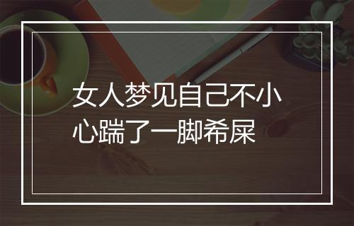 女人梦见自己不小心踹了一脚希屎