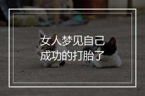 女人梦见自己成功的打胎了