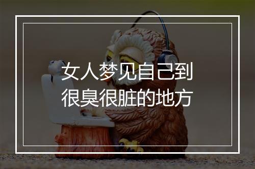 女人梦见自己到很臭很脏的地方