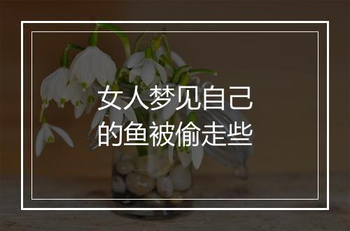 女人梦见自己的鱼被偷走些