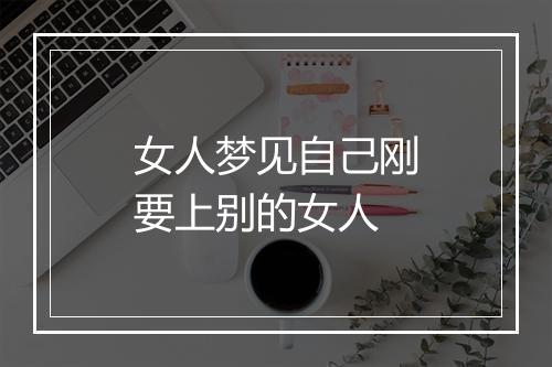 女人梦见自己刚要上别的女人