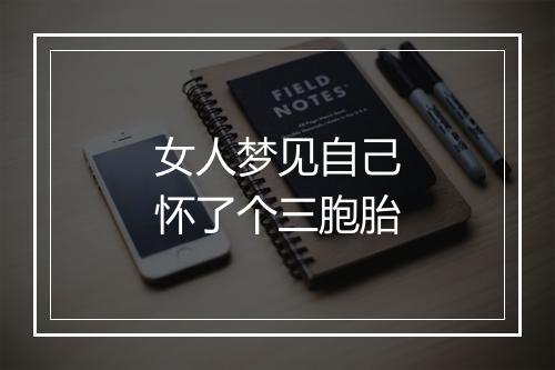 女人梦见自己怀了个三胞胎