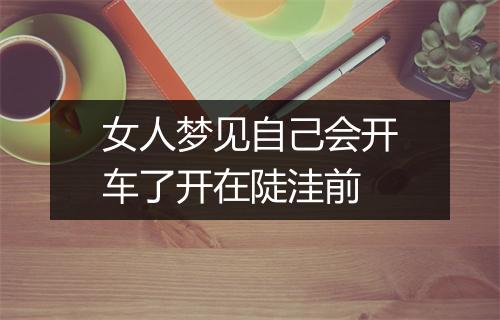 女人梦见自己会开车了开在陡洼前