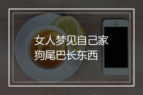 女人梦见自己家狗尾巴长东西