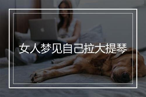 女人梦见自己拉大提琴