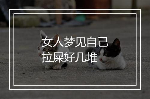 女人梦见自己拉屎好几堆