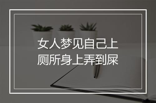 女人梦见自己上厕所身上弄到屎