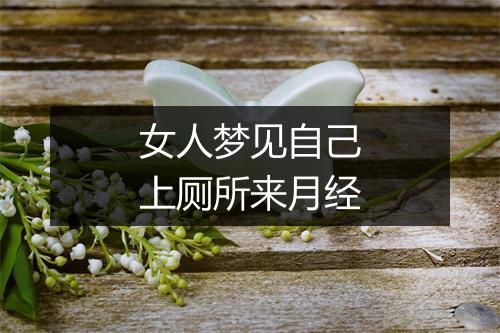 女人梦见自己上厕所来月经