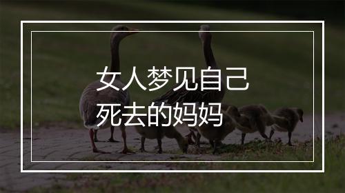 女人梦见自己死去的妈妈