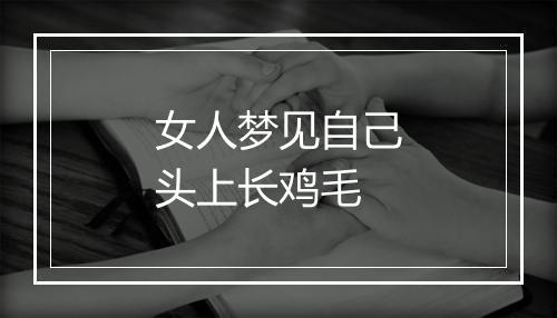 女人梦见自己头上长鸡毛