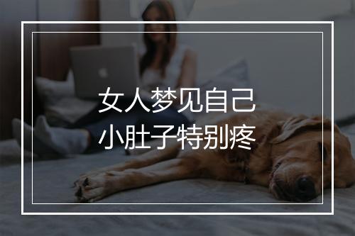 女人梦见自己小肚子特别疼