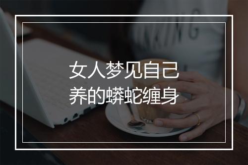 女人梦见自己养的蟒蛇缠身