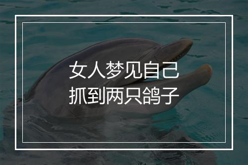 女人梦见自己抓到两只鸽子