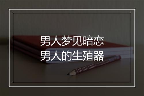 男人梦见暗恋男人的生殖器