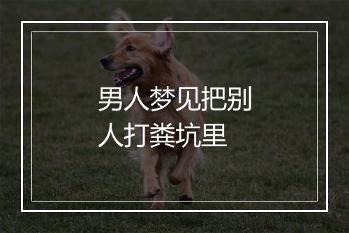 男人梦见把别人打粪坑里