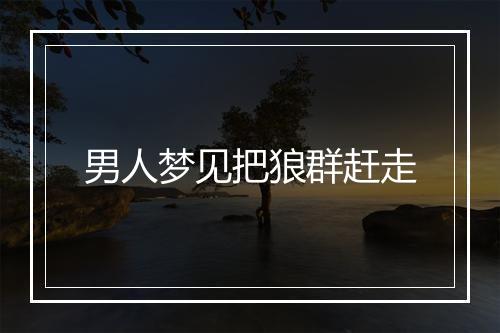 男人梦见把狼群赶走