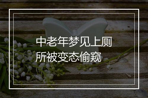 中老年梦见上厕所被变态偷窥