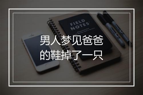 男人梦见爸爸的鞋掉了一只