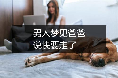 男人梦见爸爸说快要走了