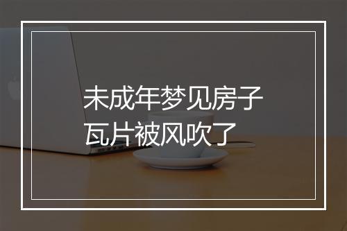 未成年梦见房子瓦片被风吹了