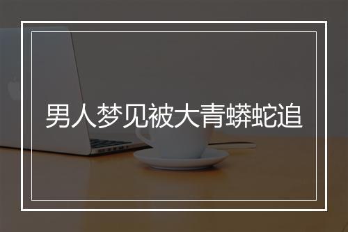 男人梦见被大青蟒蛇追