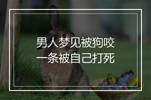 男人梦见被狗咬一条被自己打死