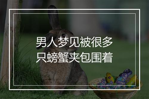 男人梦见被很多只螃蟹夹包围着