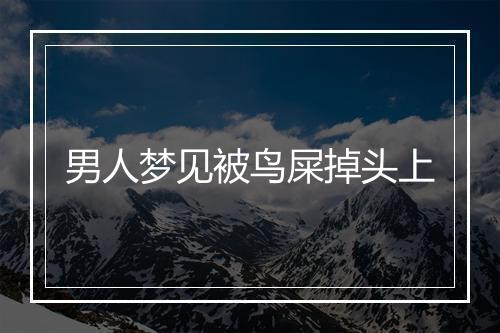 男人梦见被鸟屎掉头上